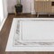 Jonathan Y Athens Classic Border Marble Pattern High-Low Silver/Gold 4 ft. x 6 ft. Area Rug CAR102C-4 - alternate 6