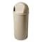 Rubbermaid Commercial 25 gal Round Indoor Plastic Can, Beige, Side Door, Polyethylene FG817088BEIG - alternate 1