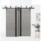 Sartodoors Sliding Closet Barn Bypass Doors, Planum 0040 Grey Oak with Black Glass, Sturdy 6.6ft Rails Hardwar PLANUM0040BBB-SS-36 - alternate 1