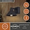 Vaxcel Sumner Outdoor Black Dusk to Dawn Wall Sconce with GFCI Outlet, Dark Sky Shade T0797 - alternate 9