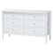 Baxton Studio Lucera Mid-Century White Full Size 5-Piece Bobbin Bedroom Set 257-14015-14127-14124-14121-14121-ZORO - alternate 8