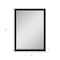 Homeroots 40" Dark Brown Solid Wood Framed Accent Mirror 632774 - alternate 4