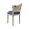 Homeroots 24" Navy Blue And Beige Linen Arm Chair 534000 - alternate 6