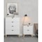 Homeroots 30" White And Natural Wood Four Drawer Dresser 552257 - alternate 7