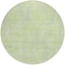 Homeroots 8' Lime Green Gray And Ivory Round Geometric Washable Indoor Outdoor Area Rug 594565 - alternate 4