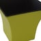 Homeroots 5in Yellow Recycled Plastic Indoor Outdoor Square Pot Planter 488334 - alternate 3