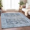 Homeroots 8' X 10' Blue And Denim Blue Aztec Washable Indoor Outdoor Area Rug 616595 - alternate 7