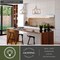 Vaxcel Pratt 3-Light Cage Pendant Light, Two-Tone Satin Nickel and Light Oak, Farmhouse, 15-In. Wide P0470 - alternate 6