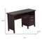 Homeroots 47" Espresso Computer Desk With Two Drawers 249792 - alternate 4