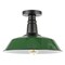 Jonathan Y Camila 14 in. 1-Light Classic Industrial Indoor/Outdoor Iron LED Semi Flush Mount, Green/White JYL7617F - alternate 8