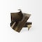 Homeroots 12" Contempo Antiqued Gold Abstract Sculpture 392541 - alternate 10