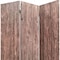 Homeroots 71" Brown Folding Three Panel Screen Room Divider 342771 - alternate 4