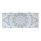 Homeroots 19" X 45" Shades of Blue Ornate Floral Medallion Wood Plank Wall Art 401711 - alternate 1