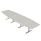 Skutchi Designs 16ft Boat Conference Table With Power | Harmony Series | 16 Person Meeting Room Table HAR-BOT-48X192-T-K458-NA - alternate 1