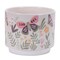 Homeroots Set of Three Green Pink And White Ceramic 1 Ounce Geometric Round Pot Planters 634280 - alternate 5