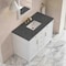 James Martin Vanities Bellshire 48" Single Vanity, Bright White w/ 3 CM Parisien Bleu Silestone Top 660-V48-BW-3PBL - alternate 7