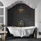 Apollo Tile Piquet 2 in. x 10 in. Matte Black Ceramic Picket Wall and Floor Tile 5.38 sq. ft./case, 44PK APLALF88BLKA - alternate 4