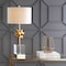 Jonathan Y Estelle 32 in. LED Metal/Crystal Table Lamp, Clear/Gold Leaf JYL5006A - alternate 5