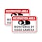 Signmission Restricted Area Monitored By Video Camera 1, 18'' X 24'' 2 Signs, Heavy Gauge Aluminum, 2PK A-1824-2PACK-2908 - alternate 1