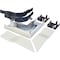 Legrand Flat Elbow Raceway, 2400D Series, 2 Channel, 1.90 in W, 0.87 in H, 5-1/2 in L, Ivory V2411DFO - alternate 1