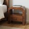 Homeroots 18" Brown Solid Wood Two Drawer Nightstand 701736 - alternate 7