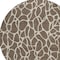 Homeroots 8' Brown And Beige Round Geometric Washable Indoor Outdoor Area Rug 599270 - alternate 4