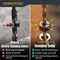 Powertec 7 Piece Drill Bit Stop Collar Set, Adjustable Drill Bit Depth Stopper w/ M4 Allen Wrench Mertic Set 71492 - alternate 6
