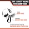 Malta Dynamics SafetyHelmet w/Clear Visor, Polyethylene, Ratchet, White, Fits Hat Size One Size Fits Most HTW1101 - alternate 7