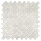 Apollo Tile Artisana 12x12 in. Silver White Textured, Foiled Stone Arabesque Lantern Mosaic Wall Tile, 5PK APLBRJ882A - alternate 2