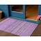 Homeroots 3' X 5' Purple Eggplant And Lilac Striped Washable Indoor Outdoor Area Rug 577793 - alternate 1