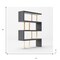 Homeroots Gold And Gray Four Tier Bookcase 482698 - alternate 5