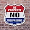 Signmission No Trespassing Shield Sign U.S. Property, 6 inch X 6 inch, Plastic Sign, 2PK SHI-P-2PACK-6-411 - alternate 5