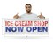 Signmission Ice Cream Shop Now Open, 18 Inch x 48 Inch, Vinyl Banner B-30704 - alternate 5