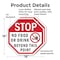 Signmission Stop No Food or Drink Beyond This P, 18 inch X 18 inch, Plastic Sign, 2PK OC-P-2PACK-18-81 - alternate 6
