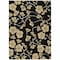 Homeroots 8' X 10' Black And Gold Floral Washable Indoor Outdoor Area Rug 599997 - alternate 8