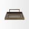 Homeroots 12in Gold Metal Hand Finished Vanity Tray With Handles 731275 - alternate 6