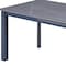 Homeroots 55" Gray Ceramic and Metal Self-Storing Leaf Extendable Dining Table 555196 - alternate 5