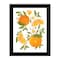 Homeroots Citrus Orange Botanical Black Framed Print Wall Art 529839 - alternate 4
