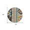 Homeroots 8' Black Ivory And Copper Round Aztec Washable Indoor Outdoor Area Rug 598456 - alternate 7