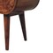 Homeroots 21" Brown Solid Wood Oval One Drawer Nightstand 651538 - alternate 8