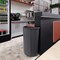 Regal Altair 21 Gallon Half Round Gray Plastic Trash Can, Heavy-Duty Space-Saving Design ZR-TC-410-GR - alternate 6