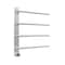 Edendirect 4-Bars Stainless Steel Wall Mounted Electric Towel Warmer Drying Rack Towel Heater in Silver ZR-EB04BR2003 - alternate 1