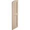Ekena Millwork Rough Cedar 2 Equal Louver w/Elliptical Top Faux Wood Shutters, 12W x 66H 62 Low Side, PR SHULVL12X66RCPR - alternate 9