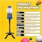 Great Northern Popcorn 15"Gumball Machine w/ Stand and Coin Bank Bubble Gum Machine Candy Dispenser Vending Machine 83-DT5683-B - alternate 8