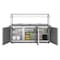 Koolmore 72 in. Commercial Refrigerated Prep Station with Sneeze Guard and Buffet Slide, 15 Pans Storage KM-RBT-72CSFG - alternate 9