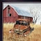 Homeroots Granddads Old Truck 5 Black Framed Print Wall Art 415234 - alternate 5