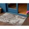 Homeroots 3' X 5' Taupe Ivory And Brown Damask Washable Indoor Outdoor Area Rug 596399 - alternate 1