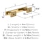 Amerock Triomphe 3 inch (76mm) Center-to-Center Champagne Bronze Cabinet Pull, 25PK 25VMP37090CZ - alternate 4
