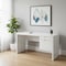 Homeroots 60" White Computer Desk With Two Drawers 489929 - alternate 10