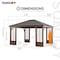 Sunjoy 13.3 ft. x 14.8 ft. Wilmington Hardtop Gazebo A102010600 - alternate 8
